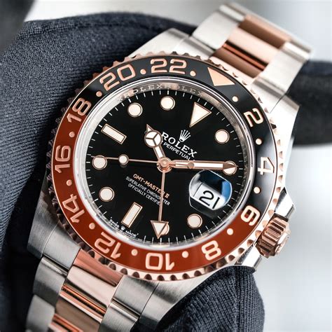 rolex gmt master ii rootbeer rose gold|rose gold gmt master 2.